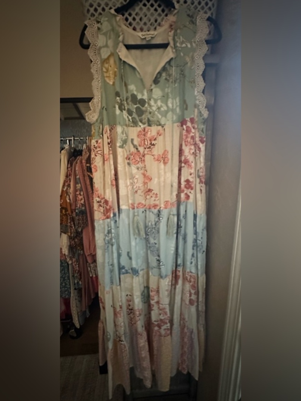 Boho Patchwork Maxi dress - Picture 3 of 10